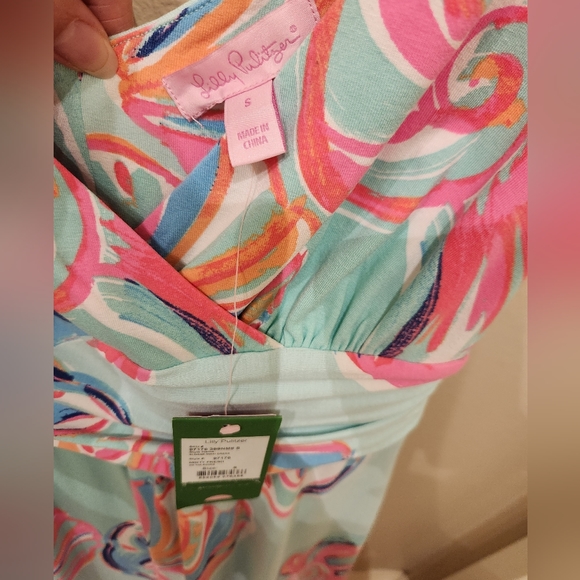 Lilly Pulitzer Sloane Maxi dress in Minty Fresh On the Rocks NWT S small - Picture 5 of 5